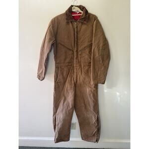 Vintage Walls Blizzard Pruf Insulated Coveralls Mens M Short Workwear Duck USA